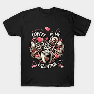 coffee is my valentine - coffee is my valentine, coffee is my valentine sweatshirt, iced coffee is my valentine T-Shirt